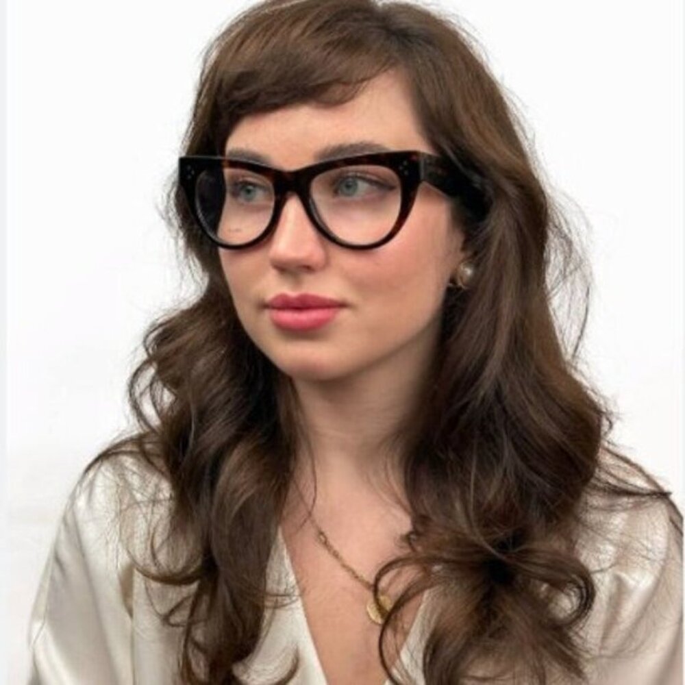 Celine CL5003IN 069 Cat Eye Eyeglasses 50mm - Burgundy - Picture 3 of 9